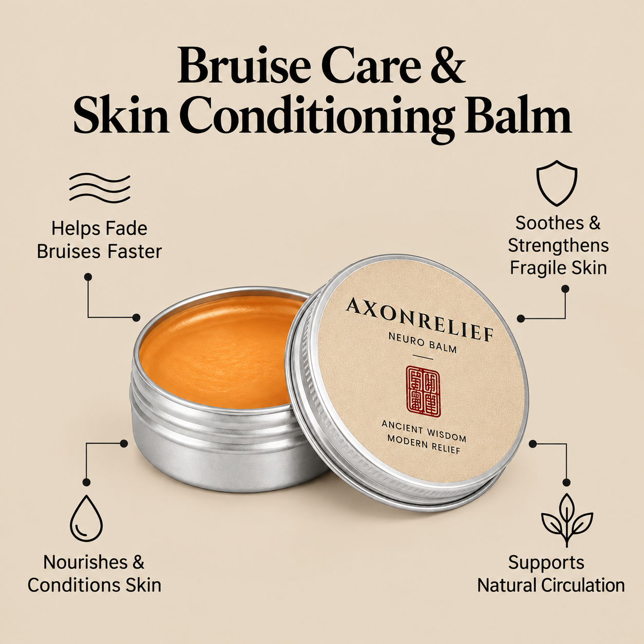 AxonRelief- Finally, A Balm That Fades Bruises On Fragile Skin