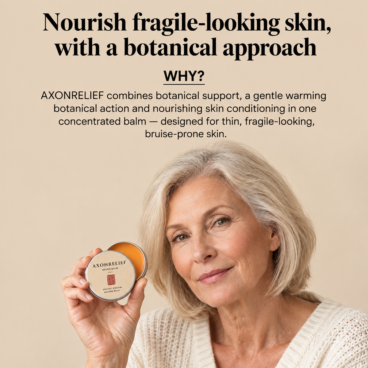 AxonRelief- Finally, A Balm That Fades Bruises On Fragile Skin