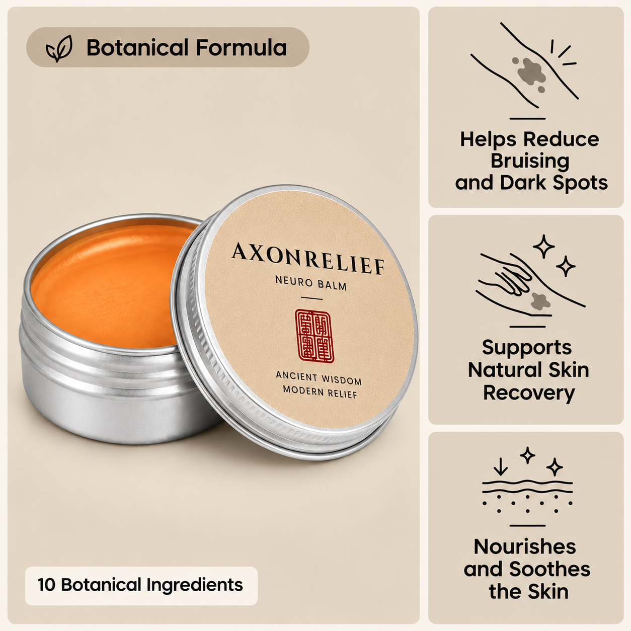 AxonRelief- Finally, A Balm That Fades Bruises On Fragile Skin